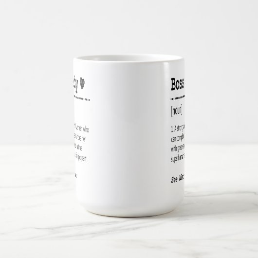 Boss Lady Definitie Magische Mok (Midden)