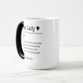 Boss Lady Definitie Magische Mok (Voorkant links)