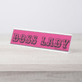 BOSS LADY DESK NAME BORDEN BUREAU NAAMBORDJE (Voorkant)