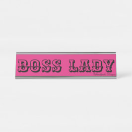 BOSS LADY DESK NAME BORDEN BUREAU NAAMBORDJE