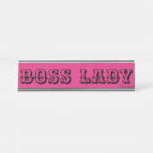 BOSS LADY DESK NAME BORDEN BUREAU NAAMBORDJE (Voorkant)