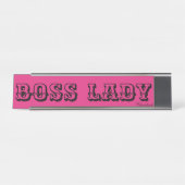 BOSS LADY DESK NAME BORDEN BUREAU NAAMBORDJE (Voorkant)