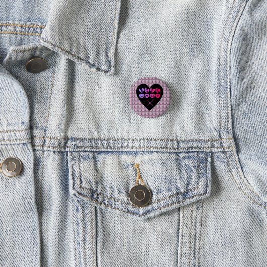 Boss Lady Diamonds en Hearts Button (In situ)