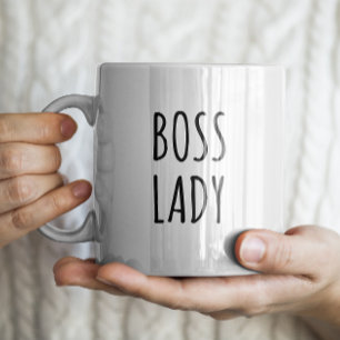 "Boss Lady" Eenvoudige moderne boerderij Koffiemok