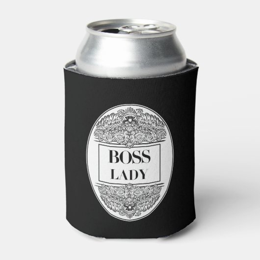 Boss Lady – Elegant Empowerment Blikjeskoeler (Blikje Voorkant)