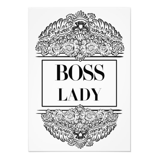Boss Lady – Elegant Empowerment Foto Afdruk (Voorkant)