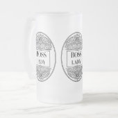 Boss Lady – Elegant Empowerment Matglas Bierpul (Voorkant links)