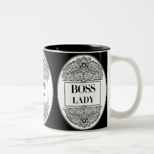 Boss Lady – Elegant Empowerment Tweekleurige Koffiemok