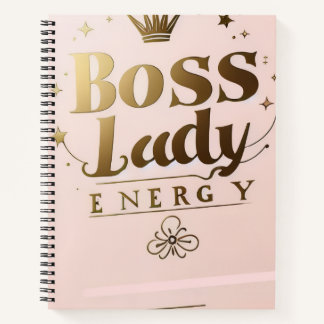 Boss Lady Energy Spiraal Notebook Notitieboek