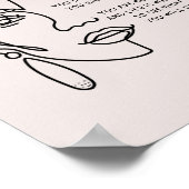 Boss Lady Face Roos Gold Ombre Motivatie Quote Poster (Hoek)