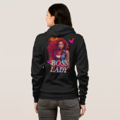 Boss Lady Fire Hoodie (Achterkant volledig)