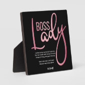 Boss lady fotoplaat (Voorkant)