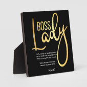 Boss lady fotoplaat (Voorkant)