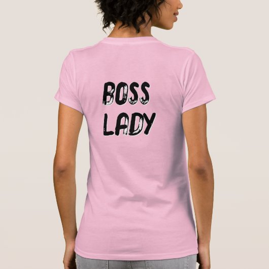 BOSS LADY - (front AND back T-shirt (Achterkant)