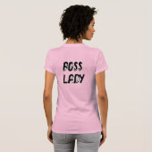 BOSS LADY - (front AND back T-shirt (Achterkant volledig)
