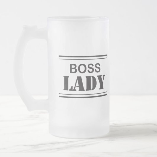 Boss Lady Frosted Mok (Links)