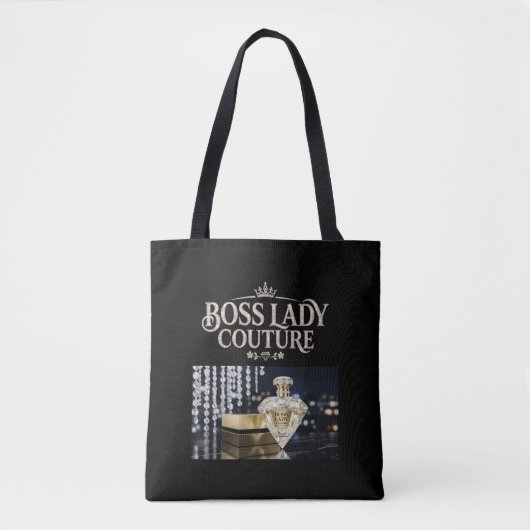 Boss Lady Geur All-Over-Print Tote Tas (Voorkant)