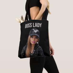 Boss Lady Glam Doll All-Over-Print Schoudertas Tote Bag