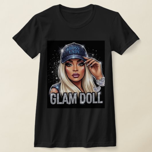 Boss Lady Glam Doll Diamonds T-shirt (Laagn)