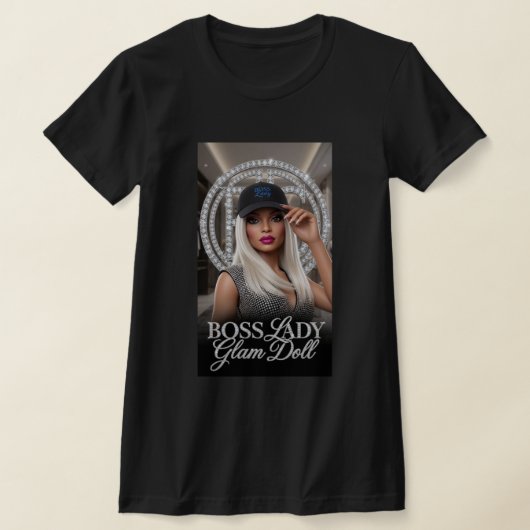 Boss Lady Glam Doll Diamonds T-shirt (Laagn)