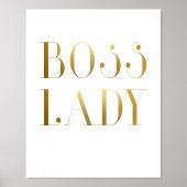 Boss Lady Gold Foil Print (Voorkant)