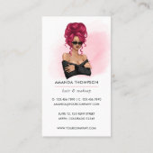 Boss Lady Hair Stylist QR Code Visitekaartje (Achterkant)