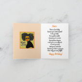 Boss Lady Happy Birthday Zuster African American Kaart (Binnen)