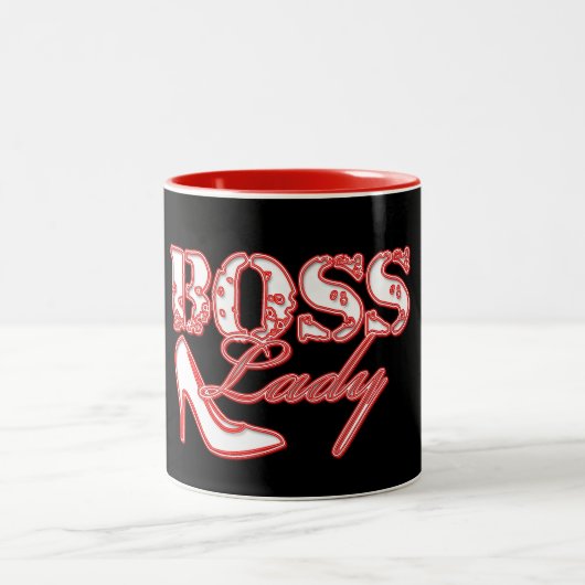 Boss Lady High Heel Two-Tone Coffee Mok (Center)