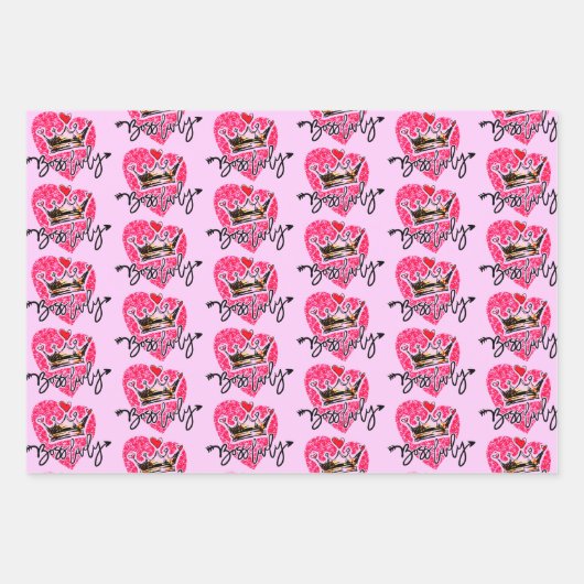 Boss Lady Inpakpapier Vel (Voorkant 2)