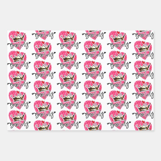 Boss Lady Inpakpapier Vel (Voorkant)