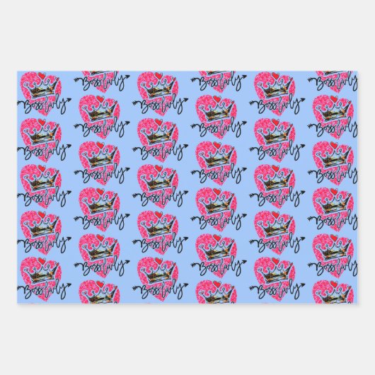 Boss Lady Inpakpapier Vel (Voorkant 3)