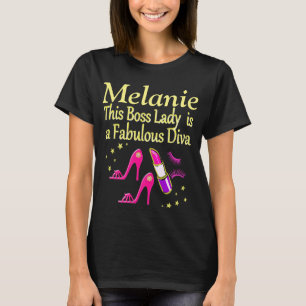 BOSS LADY IS EEN FANTASTISCHE DIVA GEPERSONALISEER T-SHIRT