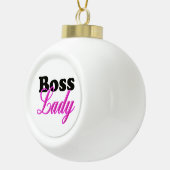 Boss Lady Keramische Bal Ornament (Rechts)