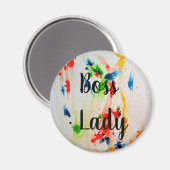 Boss Lady koelkast magnet (Voorkant / Achterkant)