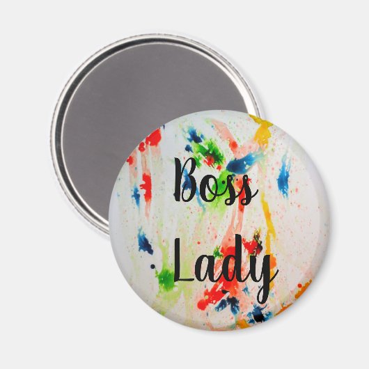 Boss Lady koelkast magnet (Voorkant / Achterkant)