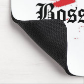 Boss Lady Lipstick en Lips Mousepad Muismat (Hoek)