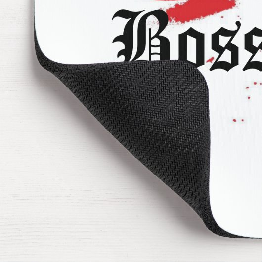 Boss Lady Lipstick en Lips Mousepad Muismat (Hoek)