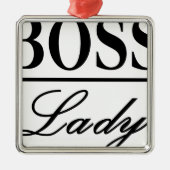 BOSS LADY METALEN ORNAMENT (Voorkant)