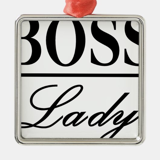 BOSS LADY METALEN ORNAMENT (Voorkant)