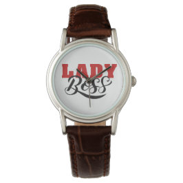 Boss Lady Mindset – Powerful Women Quote Design Horloge