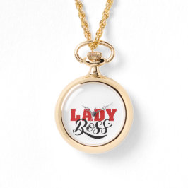 Boss Lady Mindset – Powerful Women Quote Design Horloge