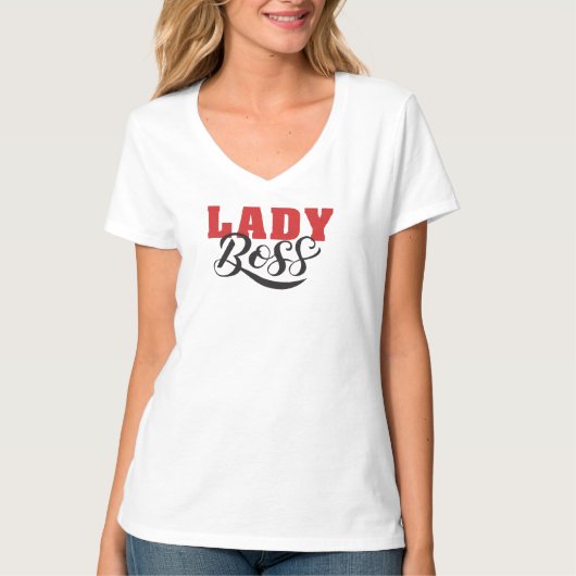 Boss Lady Mindset – Powerful Women Quote Design T-shirt (Voorkant)