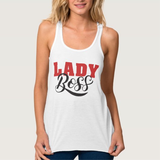 Boss Lady Mindset – Powerful Women Quote Design Tanktop (Voorkant)