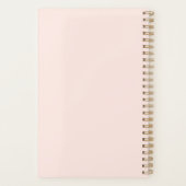 Boss Lady Modern Pastel Oranje script op maat Planner (Achterkant)