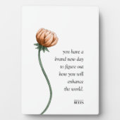 Boss Lady Motivatie Citaat Floral Fotoplaat (voorkant)