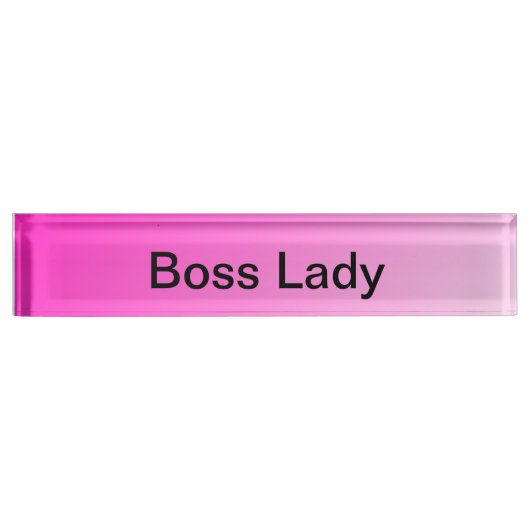 Boss Lady Naambordje (Voorkant)