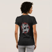 Boss Lady National Boss Day Design T-shirt (Achterkant volledig)