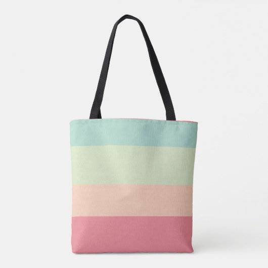 Boss Lady Personalized Monogram Rainbow Cute Tote Bag (Achterkant)