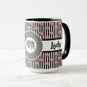 Boss Lady Pink Elephants Ringer 15oz Mok (Voorkant rechts)