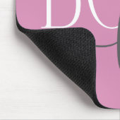 Boss Lady Pink en Grey Mousepad Muismat (Hoek)